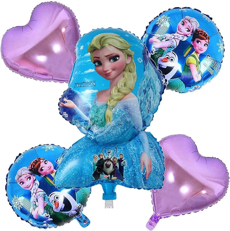 Cartoon Helium Type Balloons 5x PCS Party Supplies, Birthday Decorations for Kids Boys Baby Showe...