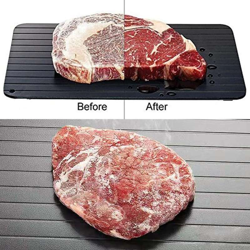 Defrosting Tray for Frozen Meat  Rapid Thaw Plate with Non-Stick Surface