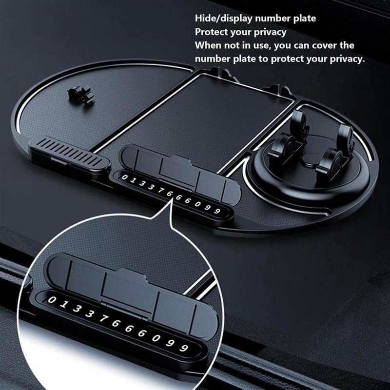 MTech Multifunctional Car Dashboard Anti-Slip Mat  6-in-1 Non-Slip Phone Holder