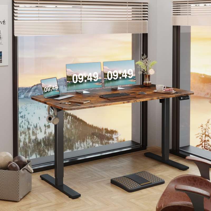 Work & Wellness Combo - MFurn Standing Desk + Pro-Sportz Walking Pad Treadmill