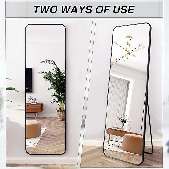 Free Standing Or Hanging Rectangular Mirror 42x152CM / 37X147cm