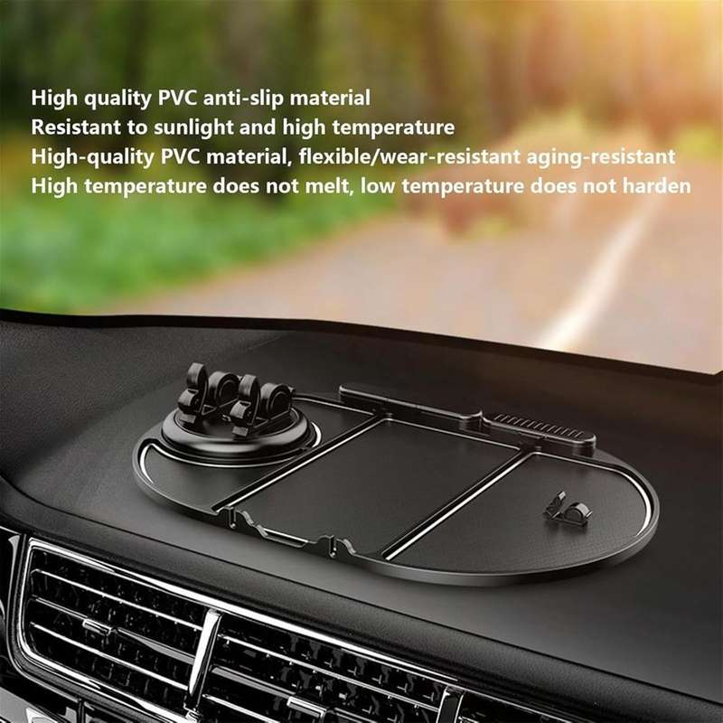 MTech Multifunctional Car Dashboard Anti-Slip Mat  6-in-1 Non-Slip Phone Holder