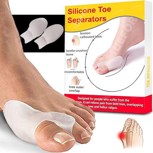 Silicone Toe Separators - Relieve Bunions, Hammertoes & More