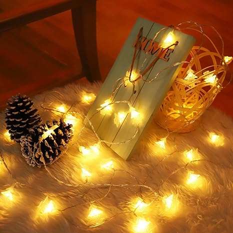 Solar Fairy Christmas Tree  Design Warm White LED Lights