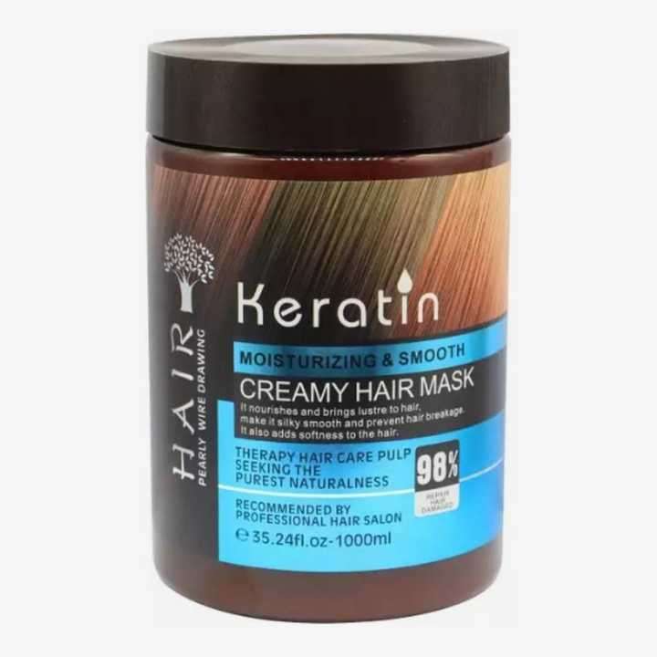 Keratin Moisturizing & Smooth Cream Hair Mask-1000ml