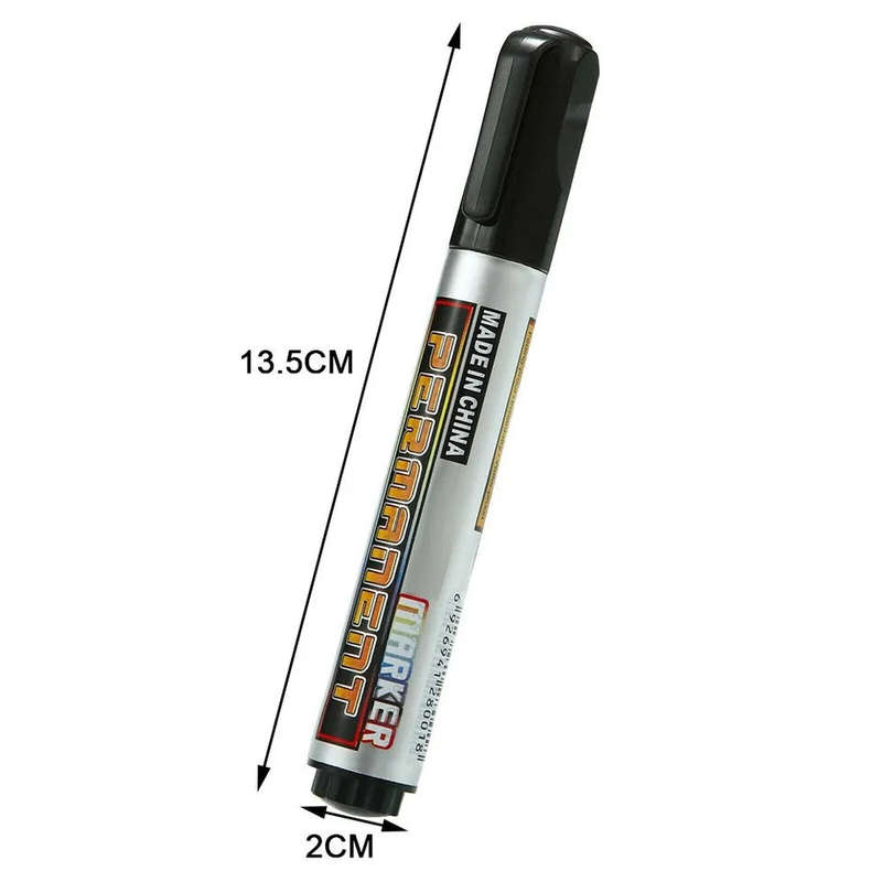 Permanent Marker Pens Black  10pcs