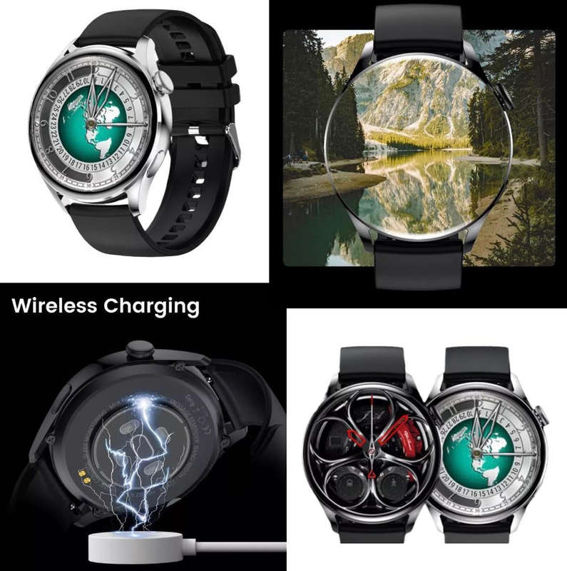New GT5 Smart Watch Men Answer Call Fitness Tracker Wireless Charging NFC Women Smartwatch Gift f...