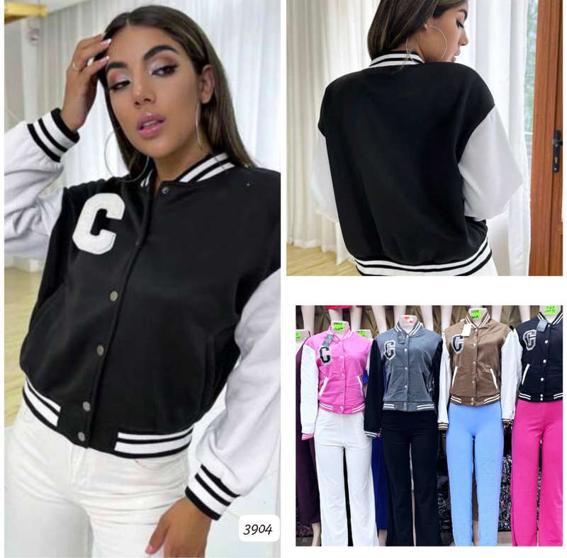 Mfashion Classic Varsity Bomber Jacket Various Colours
