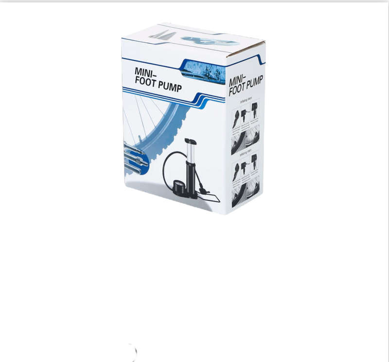 Mini Foot Pump Tire Inflator with Pressure Gauge