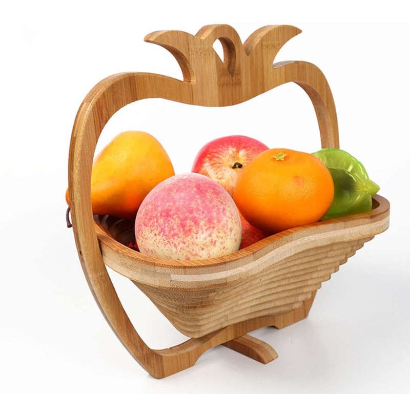 Creative Collapsible Bamboo Fruit Basket