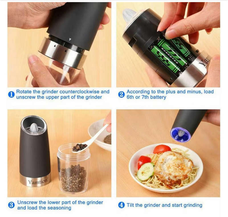 Gravity Electric Salt And Pepper Grinder (set)