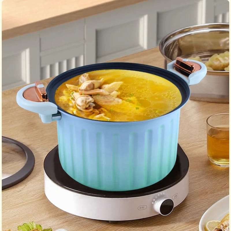 Non Stick Cooking Pots Large Capacity Boiling Pot Soup Meat Pot Kitchen