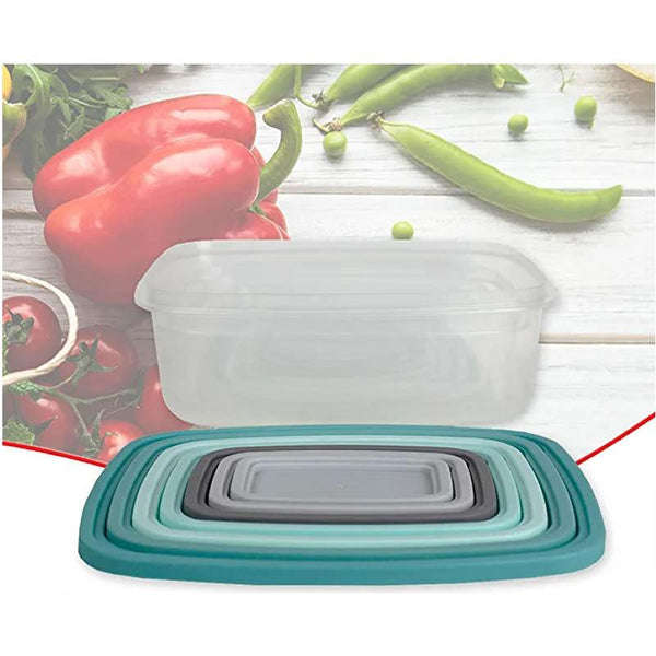 Food Storage Container Set with Secure Fit Lids 7pcs