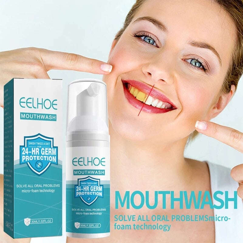 Teeth Whitening Mousse Toothpaste Dental Bleach Cleaning Tools Removes Stains Oral Hygiene Fresh ...