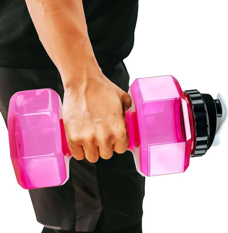 1Pc Water Dumbbell Style Water Bottle