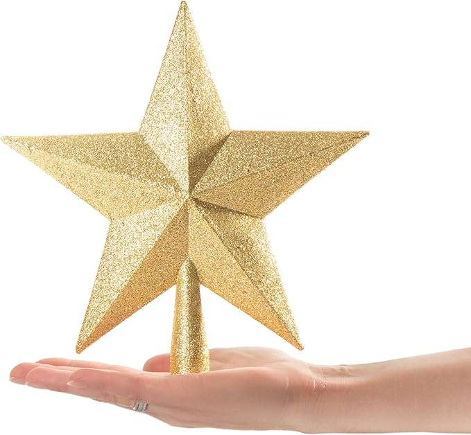 Christmas Tree Topper Star Gold
