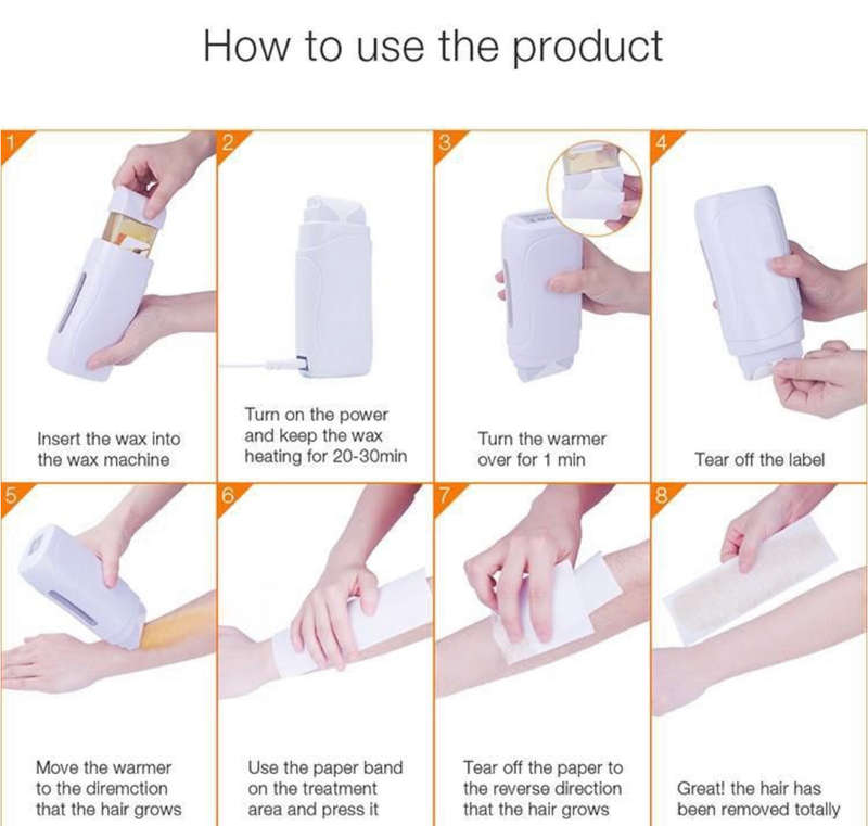 Professional Double Depilatory Roll-On Wax Warmer