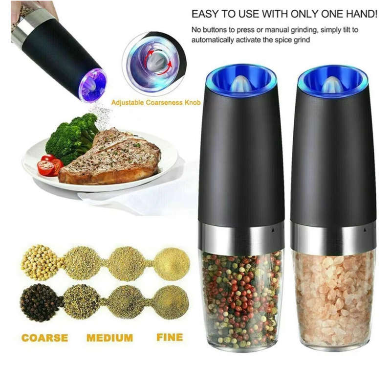Gravity Electric Salt And Pepper Grinder (set)