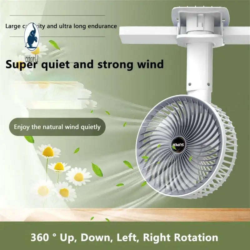 Desktop Fan - Usb Charging Usb Charging Clip Three Speed Regulation Wall Mounted Fan Small Applia...