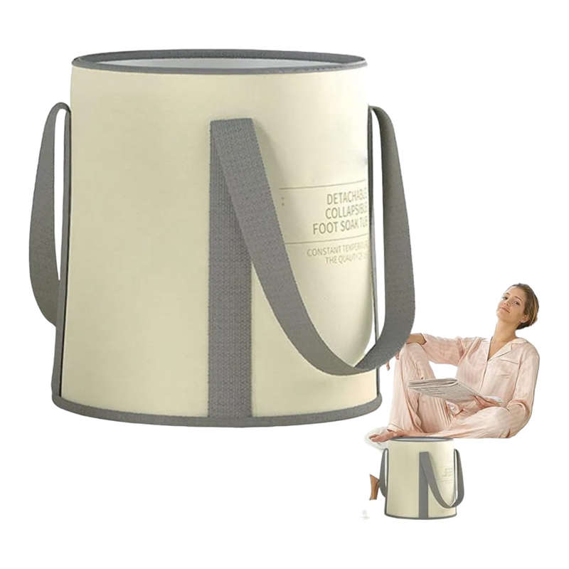 Foot Soaking Bucket | Foldable Foot Bath Basin Bag | Feet Soaking Tub and Foot Wash Basin for Foo...
