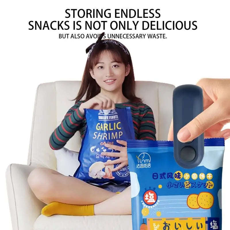 USB Charging Bag Heat Sealer Machine Mini Heat Bag Packaging Machine Portable Food Snack Sealing ...
