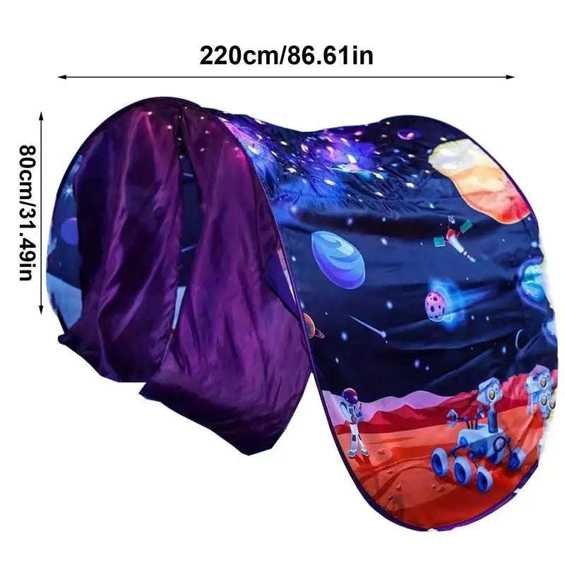 Starry Dream Tent Children Bed Folding Light Blocking Bed Mosquito Net Tent Easy To Assemble Fold...