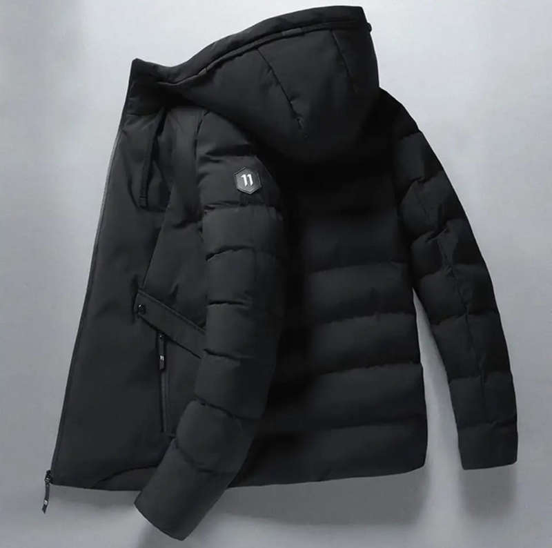 Mens Warm Puffer Jackets With Hoodie