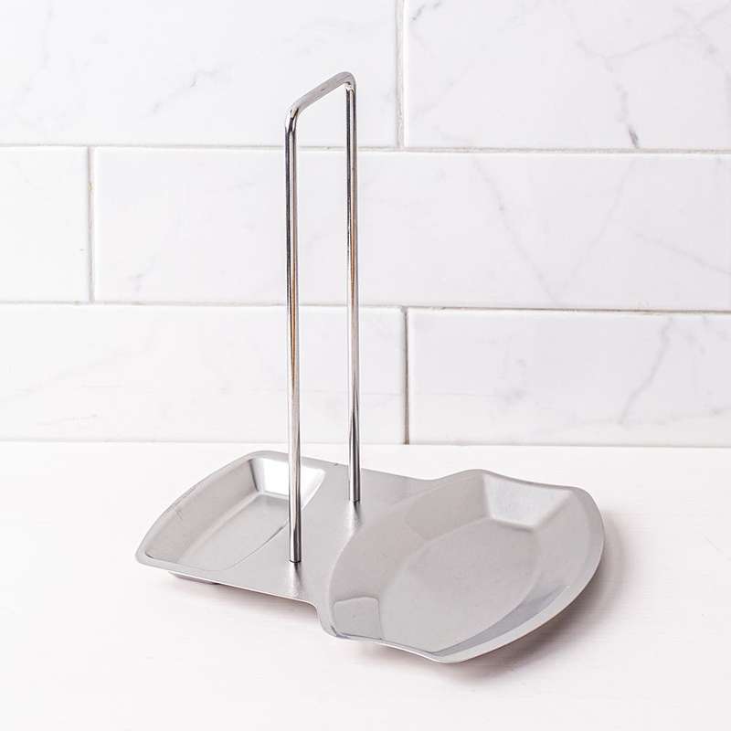 Stainless Steel Pan & Pot Lid Holder  Spoon Rest & Lid Stand