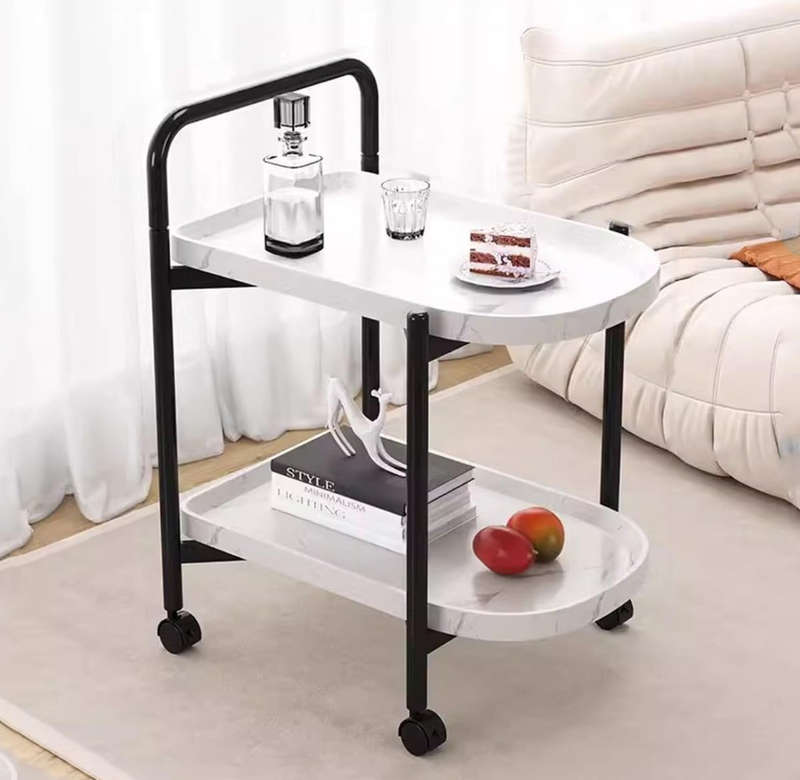 Storage Trolley Cart Removable Side Table with Wheels Multifunctional Storage Organizer for Kitch...