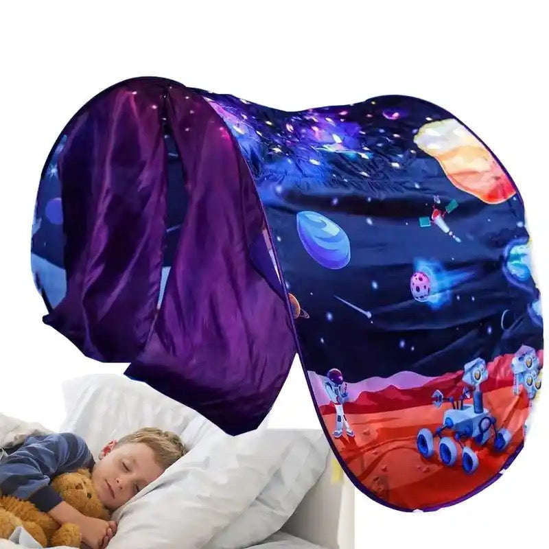 Starry Dream Tent Children Bed Folding Light Blocking Bed Mosquito Net Tent Easy To Assemble Fold...