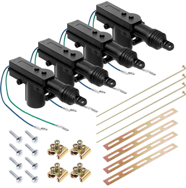 Universal Car High Power Door Central Locking System, Heavy Duty Durable High Power Door Lock Kit...