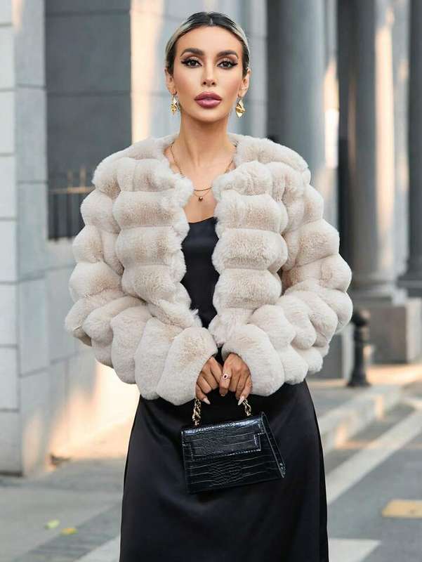 Fuax Fur Coat Jacket Female Winter Artificial Mink Fur Warm Coats High Quality Stylish and Comfor...