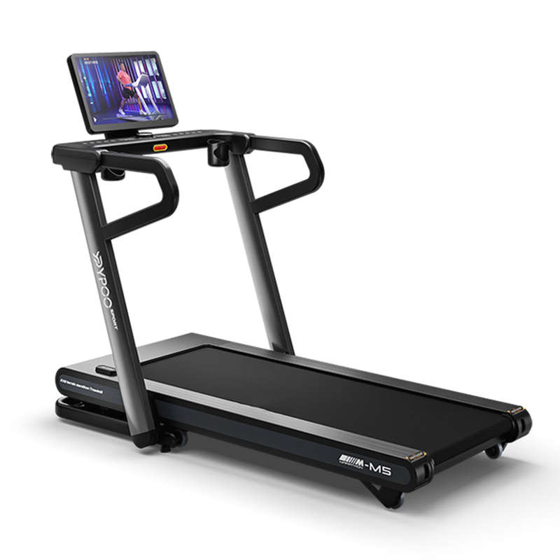 M5 Semi-Commercial Treadmill with -6% to +15% Incline & AI Suspension Shock Absorption