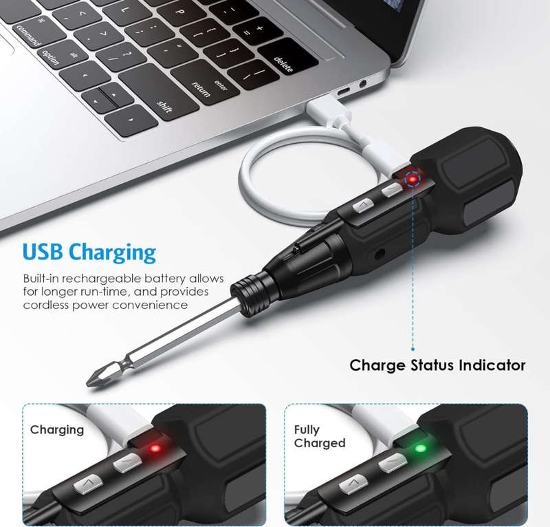Electric Screwdriver Cordless, Rechargeable Power Screwdrivers Set, Portable Automatic Home Repai...
