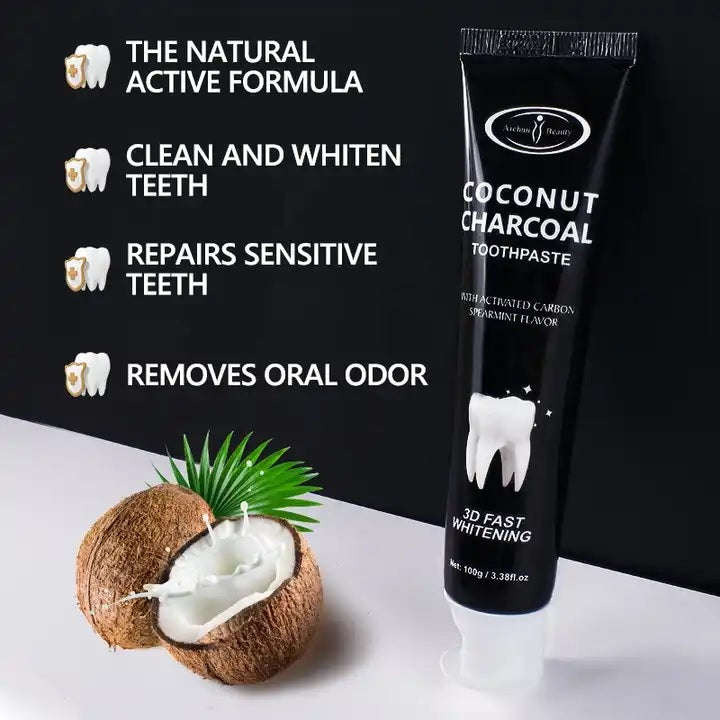 Aichun Beauty Coconut Charcoal 3D Whitening Toothpaste 100g