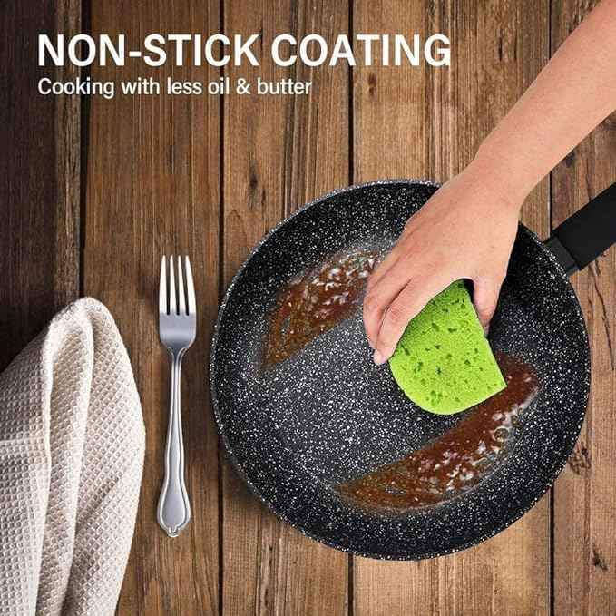 Non-Stick Aluminium Fry Pan 2pc Set