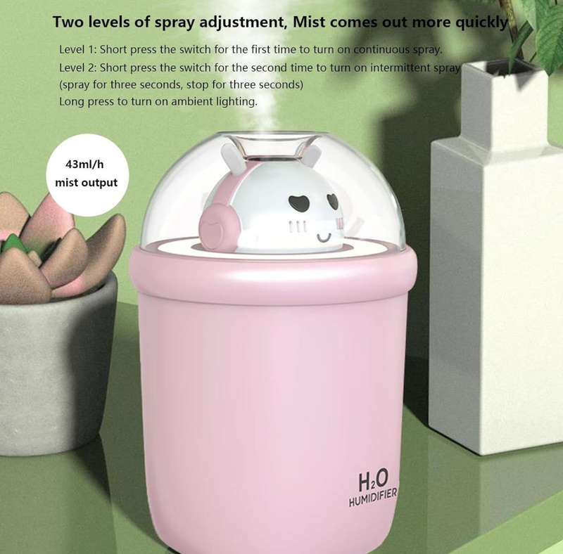 Colorful Night Light Humidifier Home Portable USB Spray Humidifier