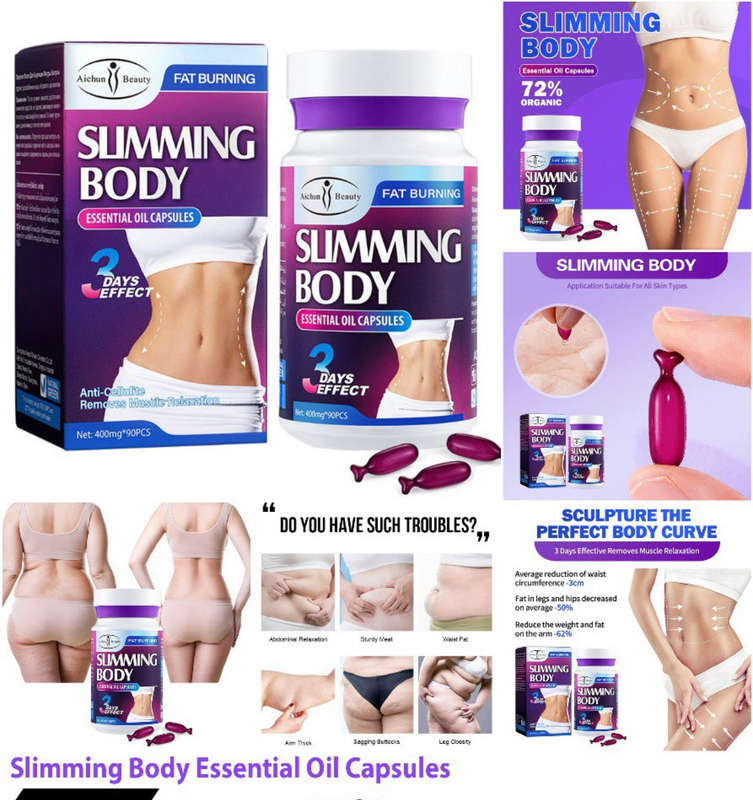 Slimming Body Essential Oil Capsules Anti-Cellulite Removes Muscle Relaxation