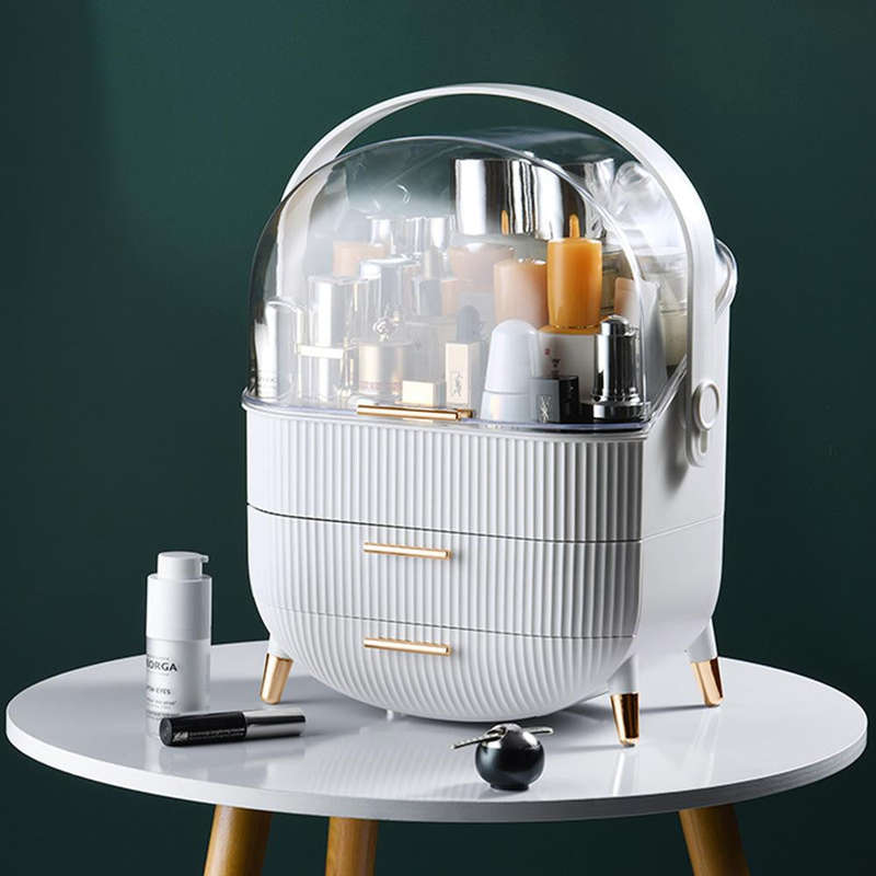 Cosmetics Storage Box 2 Drawer Various Colours