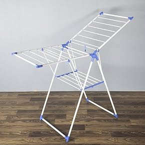 MHome 160cm Wide Foldable Clothes Drying Rack  Space-Saving Laundry Stand for Indoor & Outdoor...