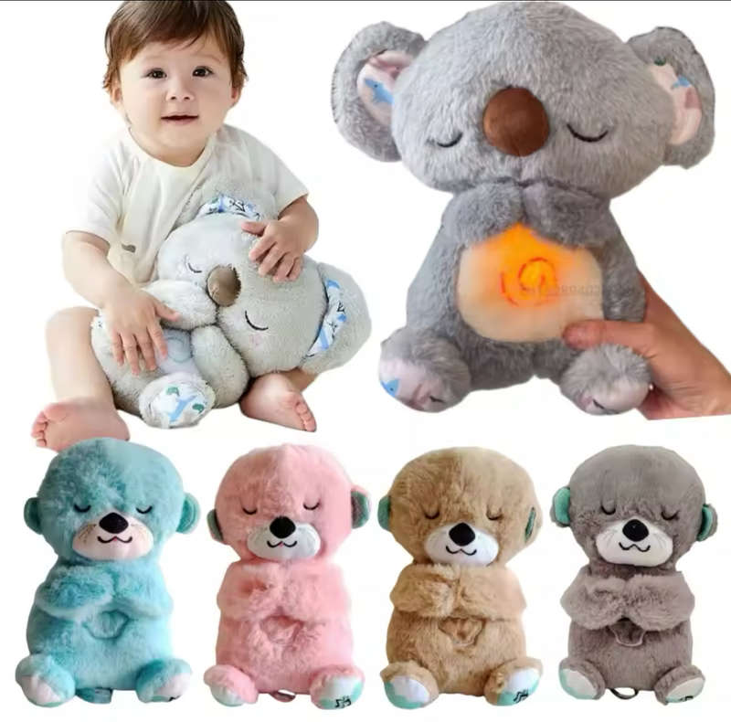 GENERIC Breathing Otter Sleep Buddy - Soothing Plush Doll with Rhythmic Breathing, Music, and Lig...