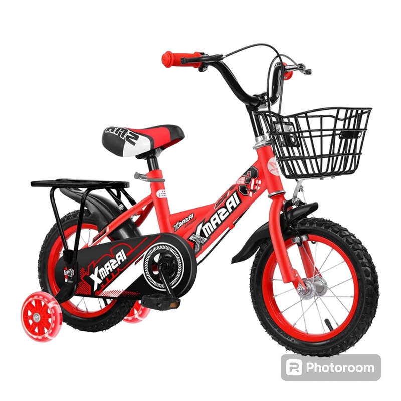 Kids Bicycle with Training Wheels & Shopping Basket,Girls and Boy Bike