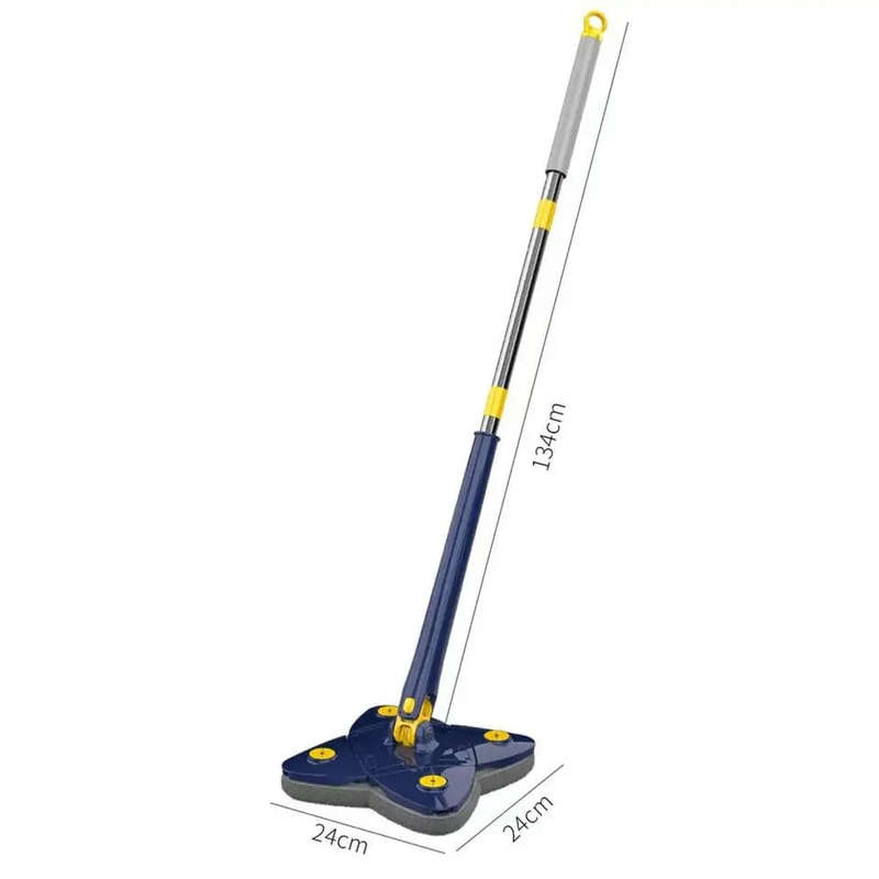 Cleaning Mop 360° Rotatable Super Water Absorption Corner Mop Foldable Automatic Water Squeezing...