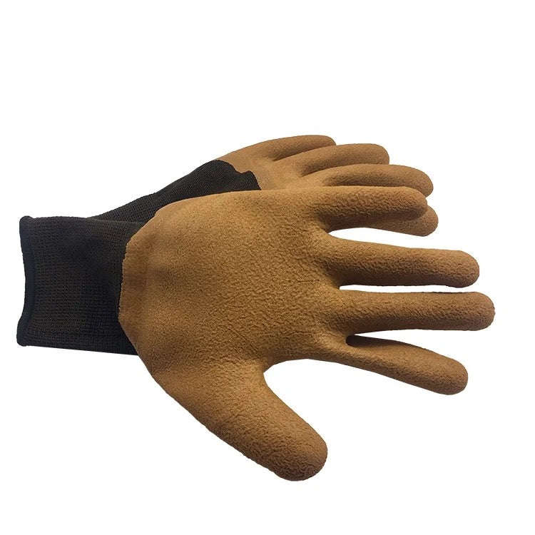 Latex Coffee Type Lined Work Gloves