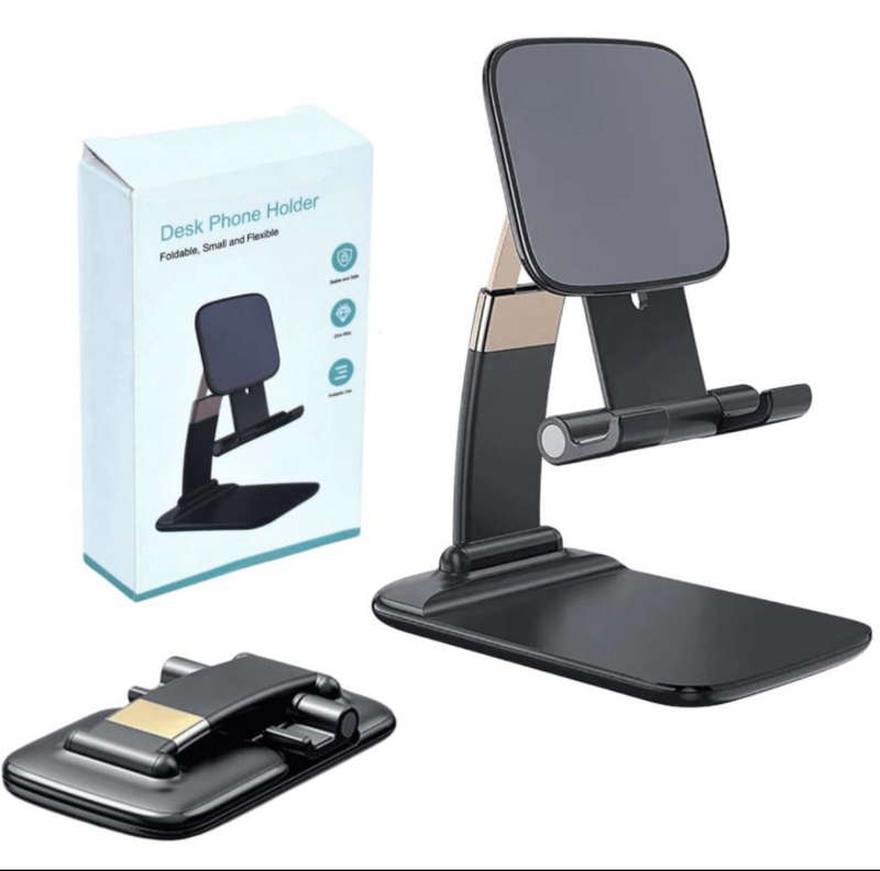 MTech Foldable Desktop Phone Holder Stand Mobile Stand For Mobile Tablets - Keep Phone Or Tablet...