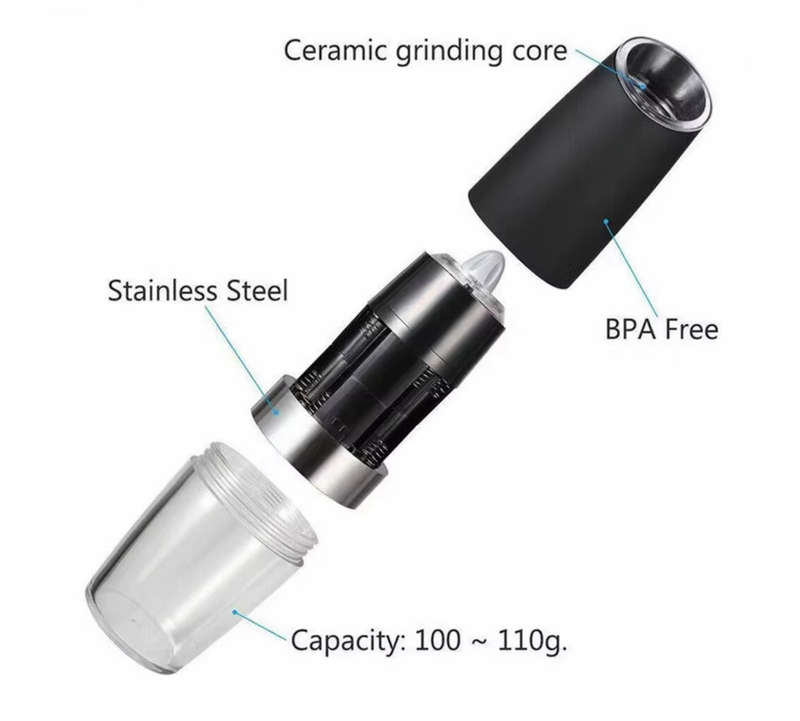 Gravity Electric Salt And Pepper Grinder (set)
