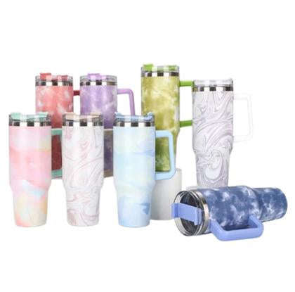 M-Home 1200ml Stainless Steel Thermal Bottle Cup with Handle, Lid &amp; Reusable Straw  Leakpr...