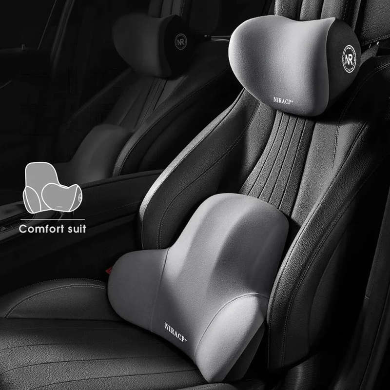 Car Memory Foam Pillow Headrest Neck Pillow Cervical Lumbar Support Back Pad Back Pillow Auto Int...