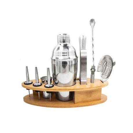 Stainless Steel Cocktail Shaker Set 11 Pieces Bartender Tools Kit-550ml