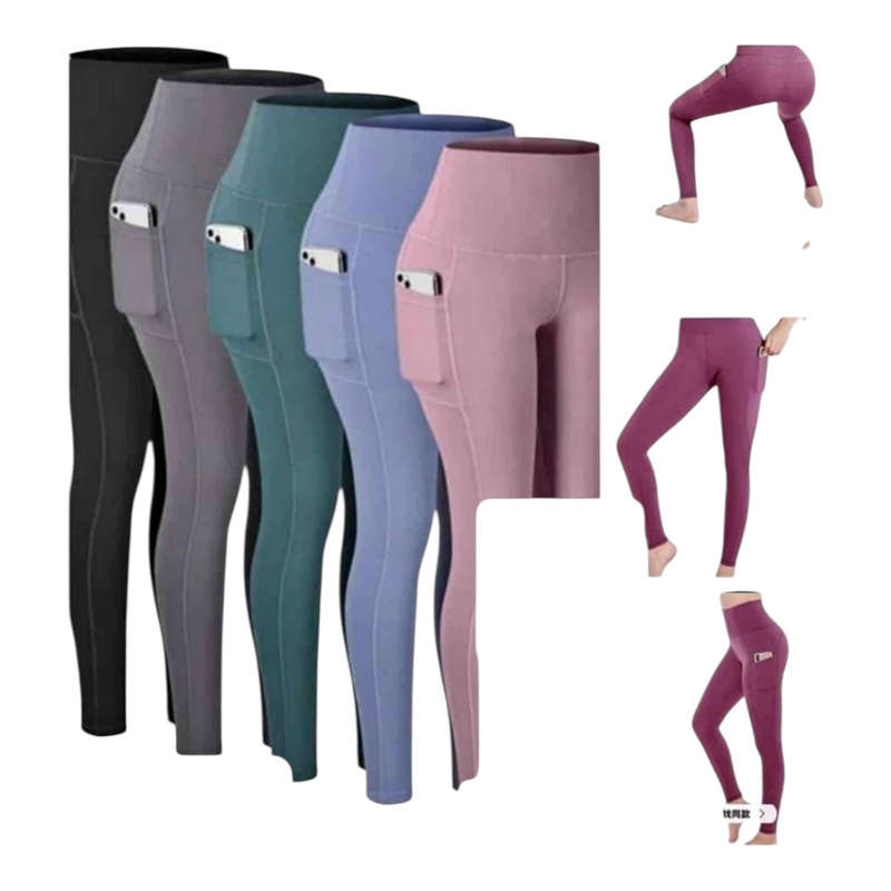 Mwear Women's Yoga Pants/Leggings Pocket High Waist Yoga Gym Pants